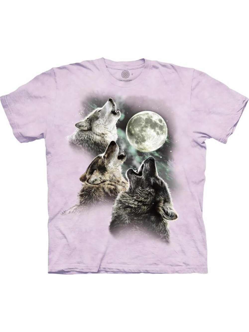 Three Wolf Moon Graphic Short Sleeve Tee - Unique Nature Design, Casual Style